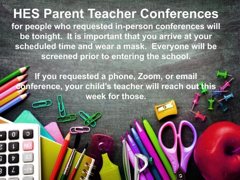 HES Parent/Teacher Conferences